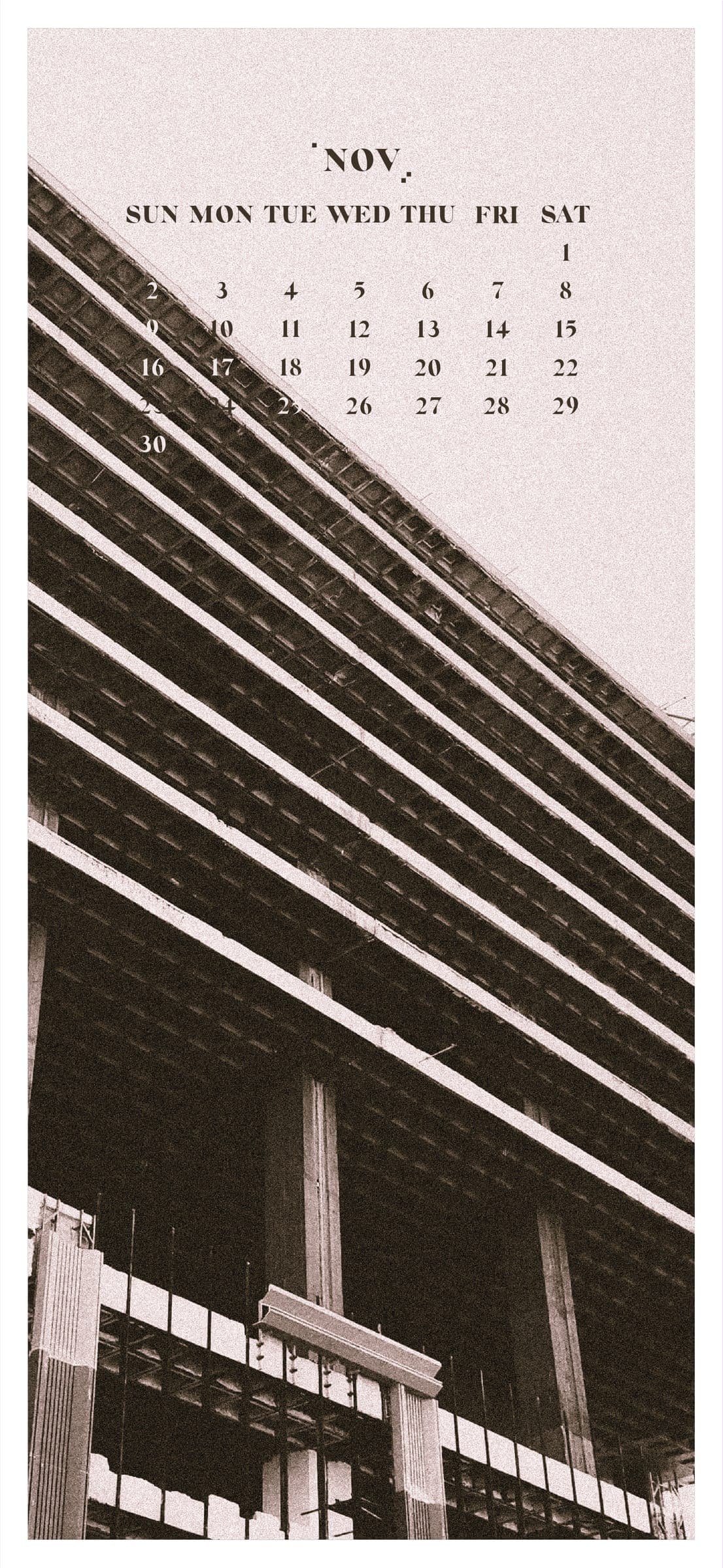 Brutalist Calendar · plate 13